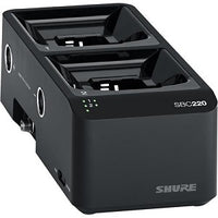 Shure SBC220-US 2-Bay Networked Docking Charger, US Power Supply