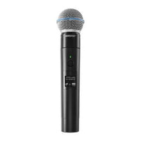 Shure MXW2X/BETA58=-Z10 Rechargeable Wireless Handheld Transmitter with Beta