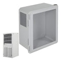 STI EF201610-W1 Mounting Box with Window and Air Conditioning, Fiberglass Enclosure, 20x16x10"