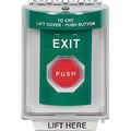 STI SS2132XT-FR Stopper Station, Indoor / Outdoor, Flush Mount, Key-to-Reset (Illuminated), 'EXIT' Label, Green