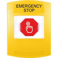 STI G3A205ES-EN Multipurpose Push Button, No camera, No Cover, Momentary, 'EMERGENCY STOP' Label, Yellow