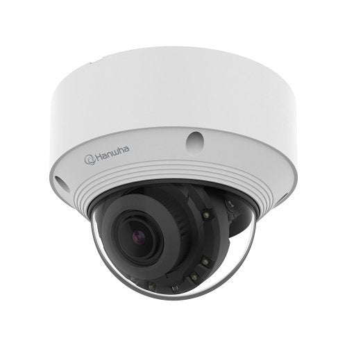 Hanwha QNV-C8083R Q-Series 5MP IR Vandal Dome Camera 3.2-10.2mm Motorized Varifocal Lens, White