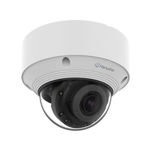 Hanwha QNV-C8083R Q-Series 5MP IR Vandal Dome Camera 3.2-10.2mm Motorized Varifocal Lens, White
