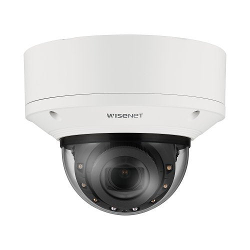 Hanwha XND-8083RV X-Series 6MP Vandal IR IP Dome Camera, 4.4-9.3mm Varifocal Lens, White