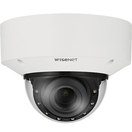 Hanwha XNV-C9083R X Series Peripheral 4K Outdoor IR Vandal Dome IP Camera, 4.4 - 9.3mm Lens, White