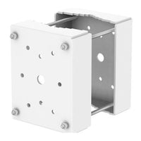 Hanwha SBU-500PM Pole Mount for Positioning Cameras TNU-4041T/4051T/TNU-6321, Steel, White