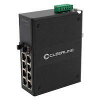 Cleerline SSF-2x8POE-RUGGED 2 x SFP to 8 x RJ45 Industrial Gigabit Switch with PoE+