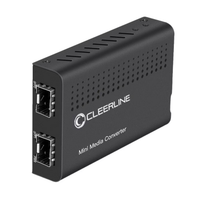 Cleerline SSF-SFP-SFP-CON10G-EU 1 x SFP+ to 1 x SFP+ 10 Gb Ethernet Fiber Optic Media Converter