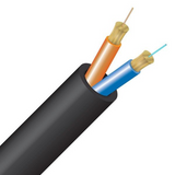 Cleerline 2TMD50125OM3PU SSF 2 Strand OM3, Tactical Indoor/Outdoor Micro Distribution Loose Tube, PU - 1000ft Spool