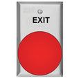 SDC 446UE Single Gang, Momentary, DPST, "EXIT" Sign, Dull Stainless