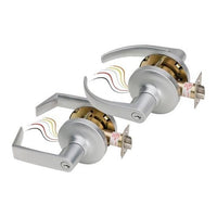 SDC Z7252E5HRIC7PKA Z7200 Series Electrified Cylindrical Lockset, Locked Outside Only, Failsecure, Eclipse Rose, 626, 7-Pin IC Prep Keyed Alike