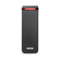 HID 20NKS-T2-00C3T1 Signo 20 Mullion Reader, T2 Smart Profile, Pigtail, Black with Silver Trim