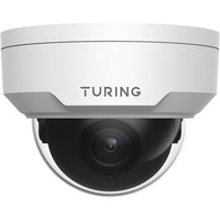 Turing Video TP-MFD4A28 SMART Series TwilightVision 4MP IR Dome IP Camera, 2.8mm Fixed Lens, White
