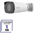 Turing Video TP-MMB8AV2-1Y CORE AI VSaaS License-Enabled 8MP Low Light Turret IP Camera, 2.8-12mm Motorized Varifocal Lens, White