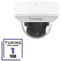 Turing Video TP-MMD8MV2-1Y CORE AI VSaaS License-Enabled TwilightVision 8MP IR Dome IP Camera, 2.8-12mm Motorized Varifocal Lens, White
