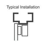 Seco-Larm E-941S-1K2B/ZQ Black Z-Bracket for 1,200-lb Electromagnetic Locks