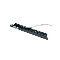 Middle Atlantic UNI-1-C Universal Connector Panel with Cable Shelf, 2.9" Depth, 1U RMS
