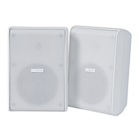 IQsight LB20-PC60EW-5L 5" IP65 Cabinet Speaker, 70/100V, Pair, White