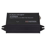 Vigitron VI30602 Gigabit Ethernet and PoE Repeater, 90W, 656' (200m) Range
