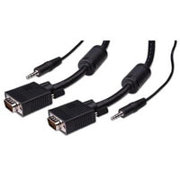 Vanco VGAA-100X S-VGA with Audio Cable, 100' Bulk