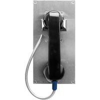 Viking K-1900-712L-IP VoIP Panel Phone with 12" Handset Cable and Lanyard, Stainless Steel