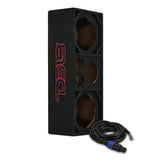 Dual 10” + Dual 4” Tweeter + 2” Driver Ported Empty Voceteo Enclosure | Speakon-Ready