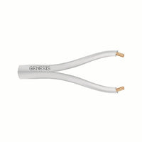 Genesis 10025001 22/2 Stranded Zip Cable, General Purpose, CM, 500' (152.4 m) Reel, White