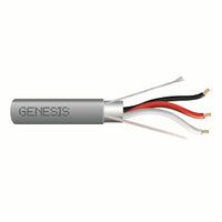 Genesis 22281109 18/3 Stranded Shielded Cable, Riser, CMR, FT4, 1000' (304.8 m) Pull Box, Gray