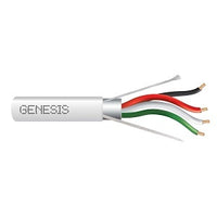 Genesis 32225012 16/4 Stranded Shielded Cable, Plenum, CMP, FT6, 500' (152.4 m) Reel, Natural