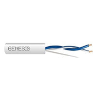 Genesis 32522101 22/1-Pair Stranded Unshielded LonWorks Cable, Plenum, CMP, FT6, 1000' (304.8 m) Reel-in-a-Box, White