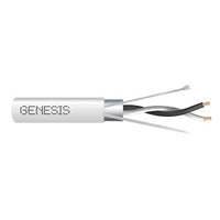 Genesis 33221001 18/1-Pair Stranded Shielded RS485 Cable, Plenum, CMP, FT6, 1000' (304.8 m) Reel, White