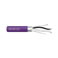 Genesis 46521110 18AWG 1-Pair Plenum Rated Trane Communication 3/4 Cable, 300V, 1000' Pull Box, Purple