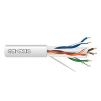 Genesis 50921101 23/4-Pair Cat 6 Plus Unshielded (U/UTP) Networking Cable, Riser, CMR, FT4, 1000' (304.8 m) Pull Box, White