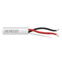 Genesis 54735501 16/2 (65-Strand Oxygen-Free Copper) Audacious Unshielded Speaker Cable, Riser, CMR, FT4, 500' (152.4 m) Pull Box, White