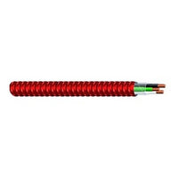 Genesis 55468603 18/2 Red Alert Type MC-FPLP Cable, THHN/THWN Insulated Copper Singles, 1000', Red