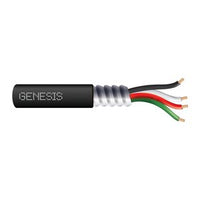 Genesis 10750108 14/4 Stranded Metal Clad Mini Split Cable, Direct Burial, MC, 250' (76.2 m) Reel, Black