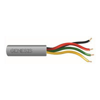 Genesis 21031109 22/4 Solid Unshielded Cable, Riser, CMR, FT4, 1000' (304.8 m) Pull Box, Gray