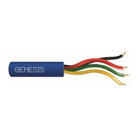 Genesis 21035806 22/4 Solid Unshielded Cable, Riser, CMR, FT4, 500' (152.4m) Speed Bag, Blue