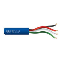 Genesis 21045806 22/4 Stranded Unshielded Cable, Riser, CMR, FT4, 500' (152.4 m) Speed Bag, Blue