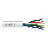 Genesis 21061101 22/6 Stranded Unshielded Cable, Riser, CMR, FT4, 1000' (304.8 m) Pull Box, White