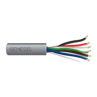 Genesis 21065509 22/6 Stranded Unshielded Cable, Riser, CMR, FT4, 500' (152.4 m) Pull Box, Gray