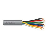 Genesis 21171009 18/8 Stranded Unshielded Cable, Riser, CMR, FT4, 1000' (304.8 m) Reel, Gray