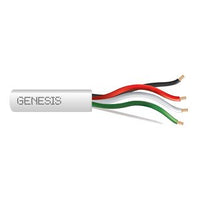 Genesis 31041101 22/4 Stranded Unshielded Cable, Plenum, CMP, FT6, 1000' (304.8 m) Pull Box, White