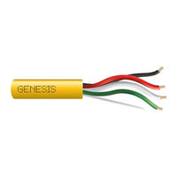 Genesis 31041102 22/4 Stranded Unshielded Cable, Plenum, CMP, FT6, 1000' (304.8 m) Pull Box, Yellow