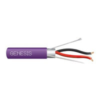 Genesis 32021110 22/2 Stranded Shielded Cable, Plenum, CMP, FT6, 1000' (304.8 m) Pull Box, Purple