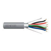 Genesis 32061109 22/6 Stranded Shielded Cable, Plenum, CMP, FT6, 1000' (304.8 m) Pull Box, Gray