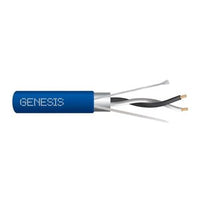 Genesis 32141103 18-2 Stranded BC Multiconductor Shielded Cable, Plenum, CMP, FT6, Overall Aluminum Shield, 1000' Pull-Box, Orange