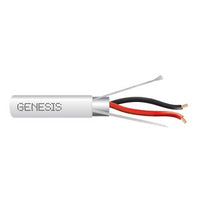 Genesis 32145512 18/2 Stranded Shielded Cable, Plenum, CMP, FT6, 500' (152.4 m) Pull Box, Natural