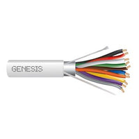 Genesis 32181012 18/10 Stranded Shielded Cable, Plenum, CMP, FT6, 1000' (304.8 m) Reel, Natural