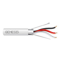 Genesis 32261012 18/3 Stranded Shielded Cable, Plenum, CMP, FT6, 1000' (304.8 m) Reel, Natural